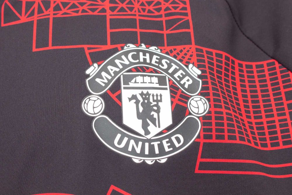 Manchester United Adidas оригинално мъжко яке ветровка с качулка 2XL