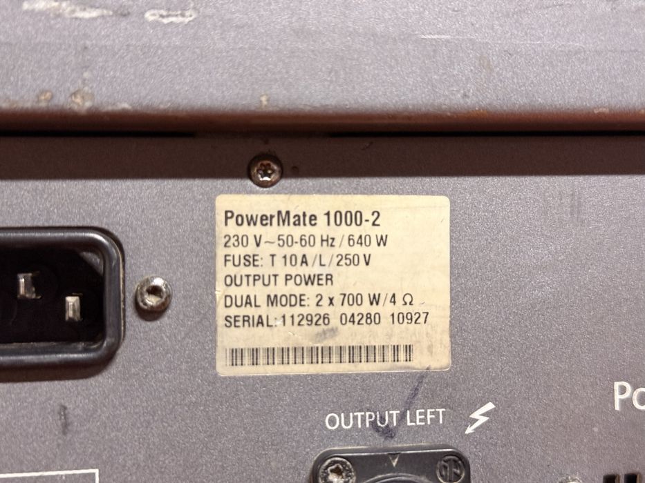 Dynacord power mate 1000 2 поколоения