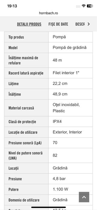 Hidrofor Automat Metabo cu sau fara montare