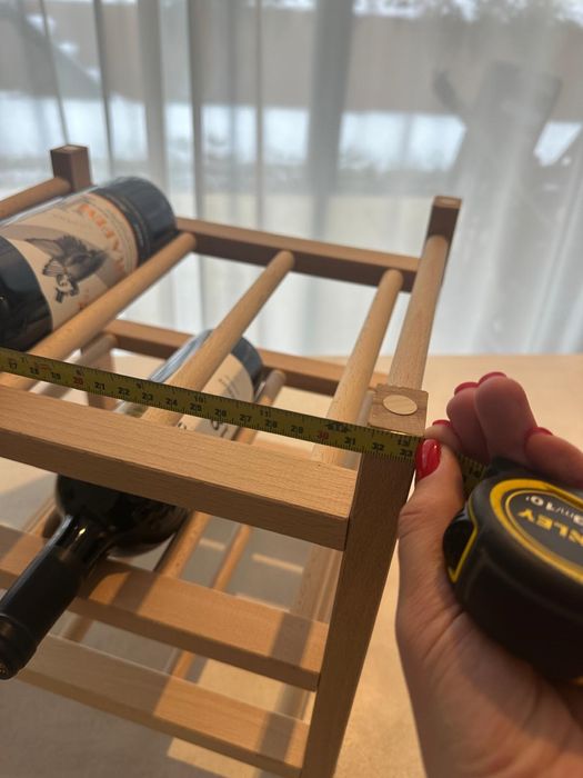 Suport vin lemn 9 sticle NOU