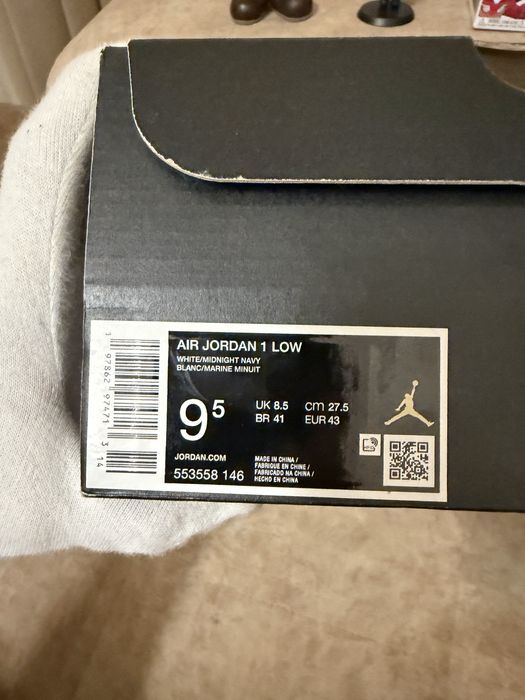 Оригинальные Nike Air Jordan 1 Low 'Georgetown'