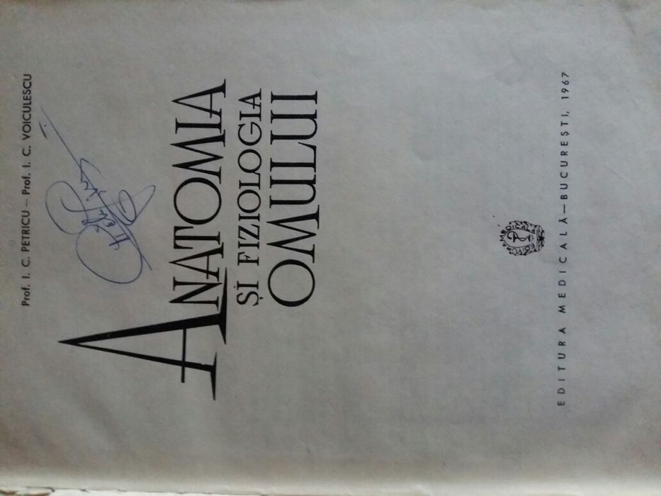 Carte Anatomia și Fiziologia Omului Petricu Voiculescu