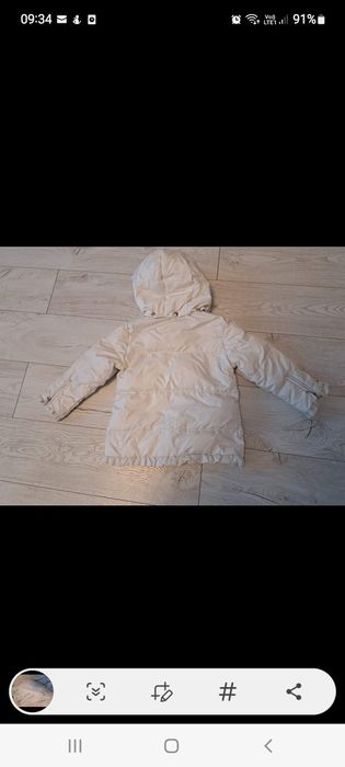 Geaca usoara fulgi  ivoire marimea  98 2-3 ani amore