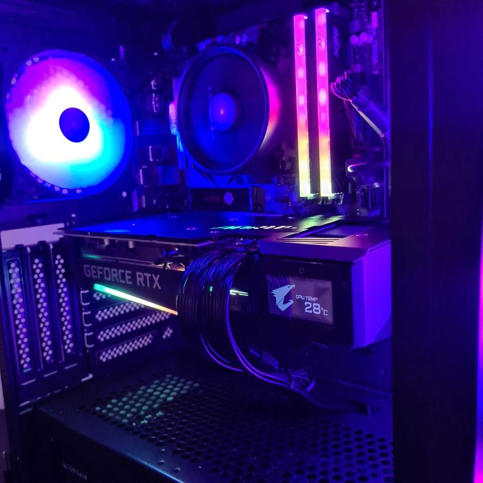 Компютър За Игри! RTX 5060, AMD Ryzen 5 5600, SSD 500GB, 16 RAM