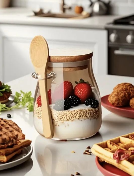 Разная посуда для хранения продуктов и специи