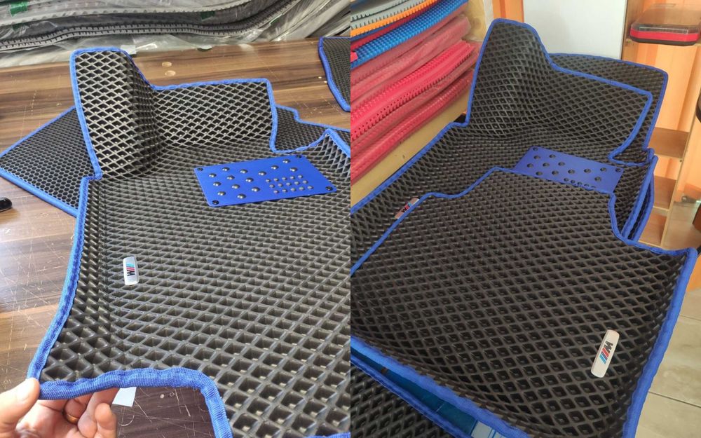 СОБСТВЕНО ПРОИЗВОДСТВО в България ЕВА стелки автомобилни по поръчка