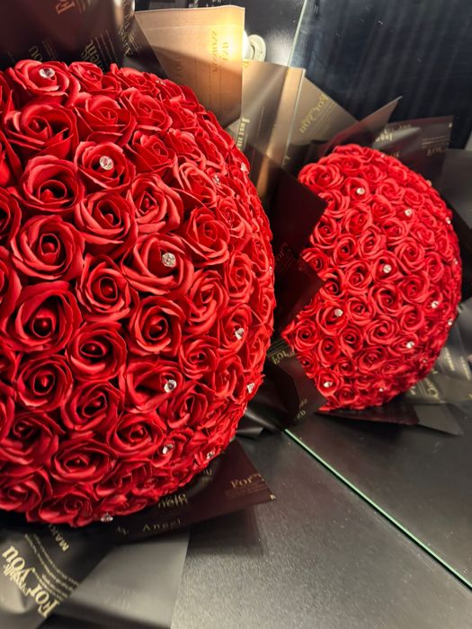 Buchete trandafiri sapun buchet cadou personalizate flori