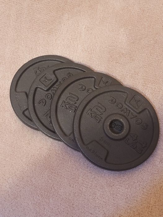 Set 4 discuri gantere de 2 kg