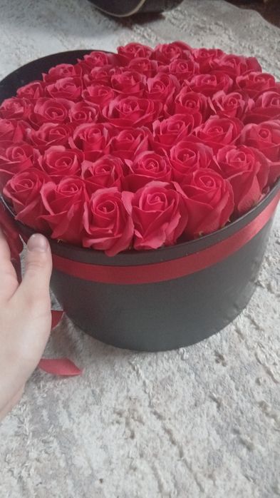 buchet flori de sapun