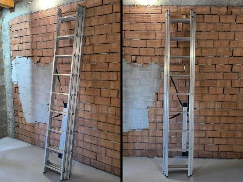 Стълба алуминиева  секционна 3х9 6,44м