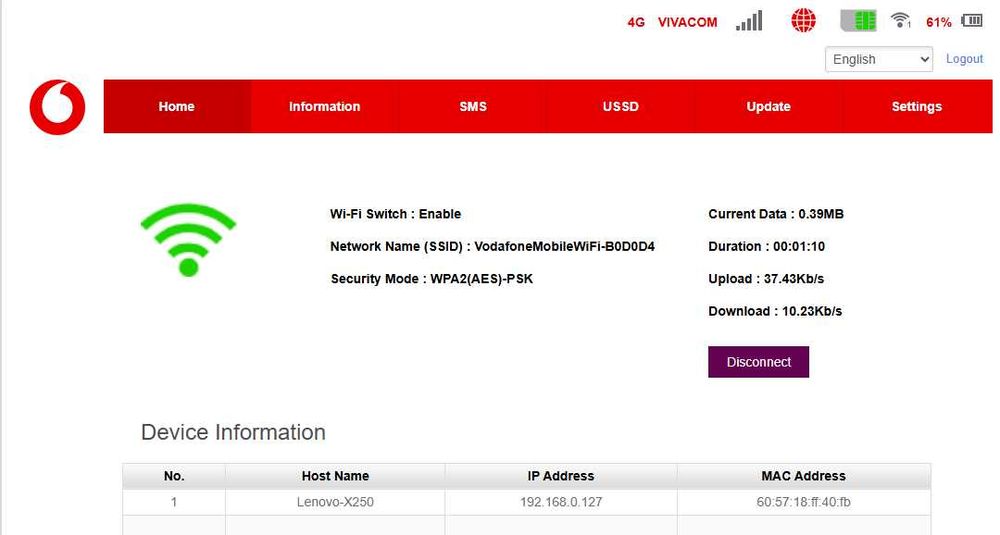 4G бисквитка/рутер със SIM за мобилен интернет, отключена