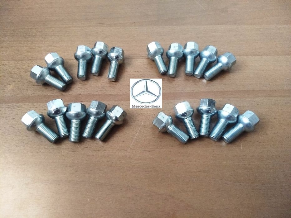 Set 20 Prezoane Mercedes A Class C  E Clas M12 x 1,5 x 24 mm Semisferă