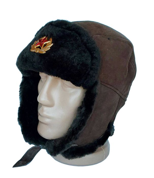 Руски, съветски шлемофон от фина агнешка естествена кожа.