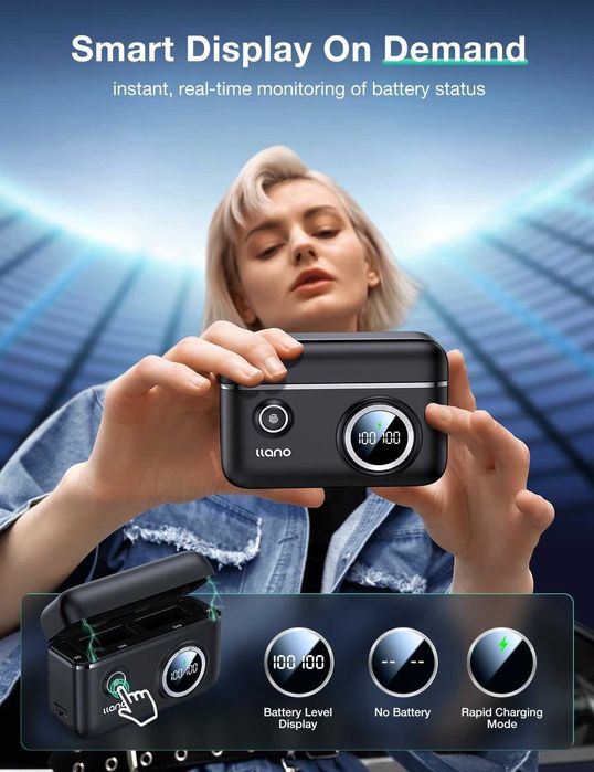 llano 2 броя батерии LP-E10 и 18 W бързо зарядно устройство Canon EOS