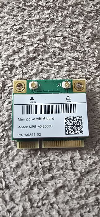 Placă de rețea wireless mini PCI-e Wi-Fi 6, model MPE-AX3000H