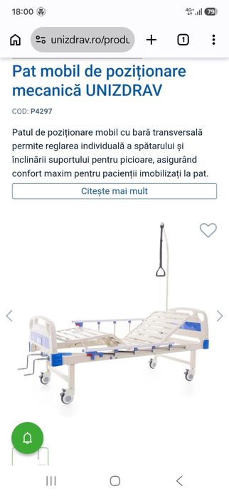 Vand pat mobil de pozitionare mecanica