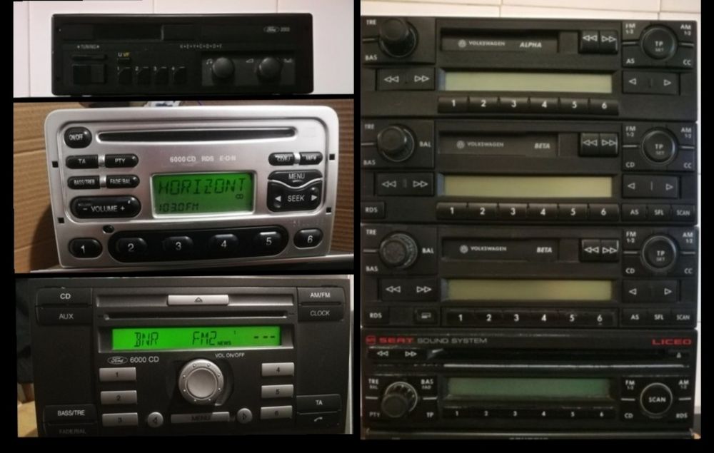 Радио - Фолксваген, Сеат, Форд