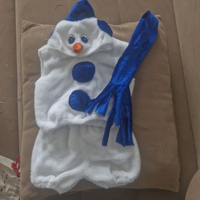 Новогодний костюм снеговика ПРОКАТ