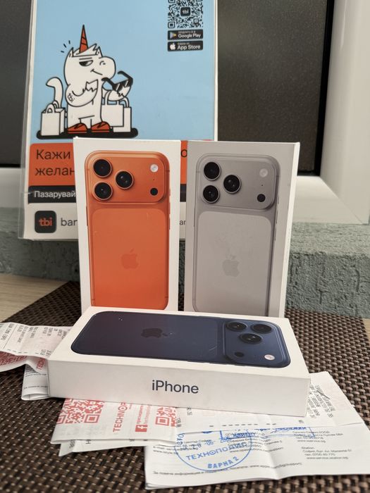 НОВ! 256Gb *ЛИЗИНГ* iPhone 17 Pro Cosmic Orange/ Blue / Silver 24М ГАРАНЦИЯ