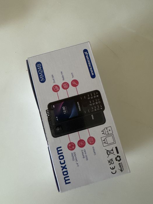MaxCom MM248 - Digi - dual-sim - telefon cu butoane Nou - Sigilat