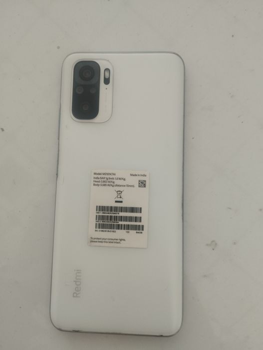 Redmi note 10 , karobka +orginal zaryadnik