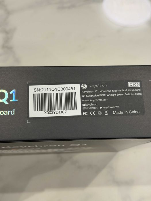 Keychron Q1 механична клавиатура Wireless QMK/VIA