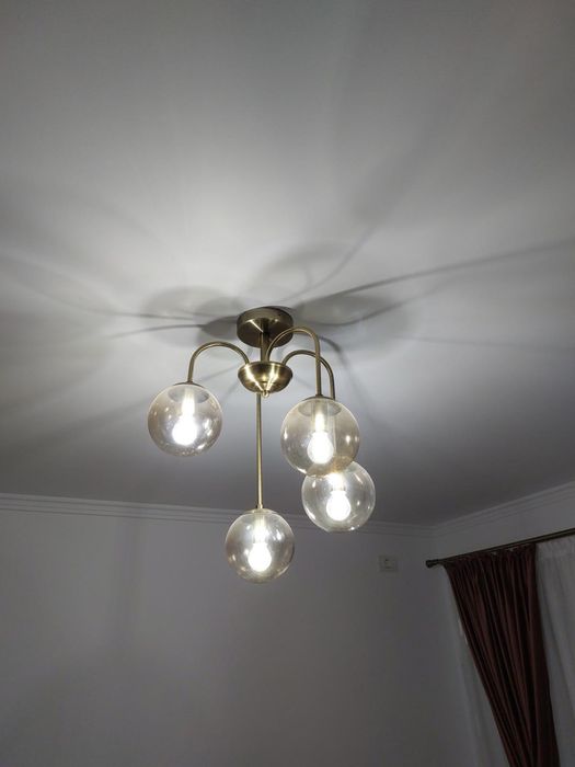 Lustra Auriu antichizat globuri