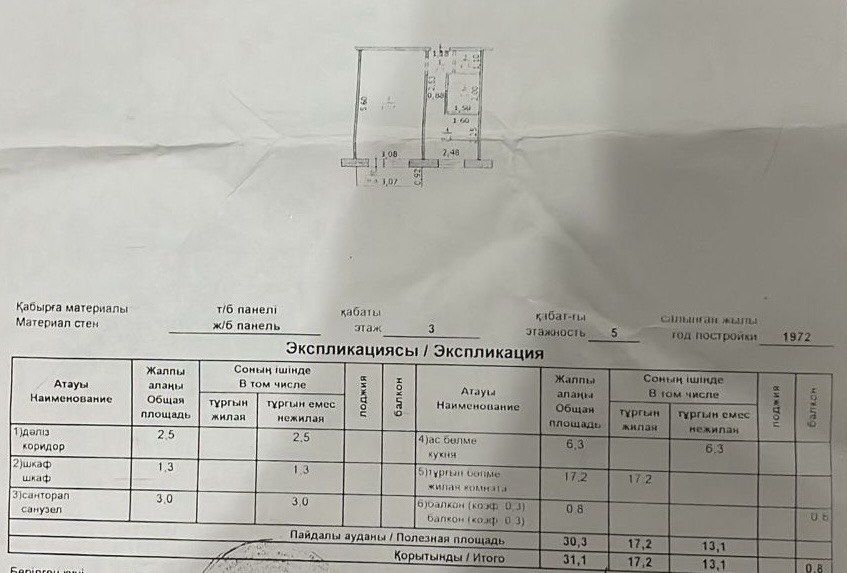 Продажа 1-комн квартиры. Район детсад