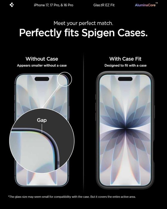 Предпазно стъкло от Spigen за iPhone 17, iPhone 17 Pro, iPhone 16 Pro