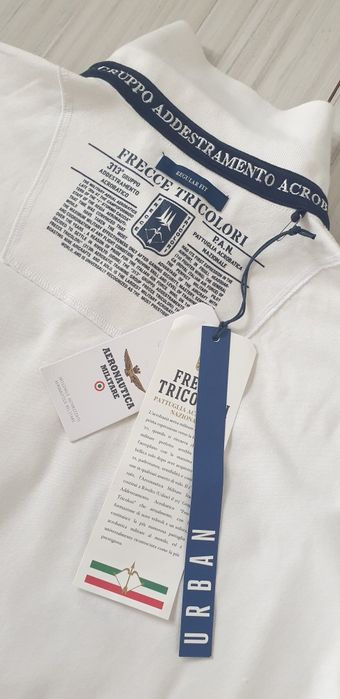 Aeronautica Militare Pique Cotton XL - 2XL НОВО ОРИГИНАЛ Мъжка Тениска