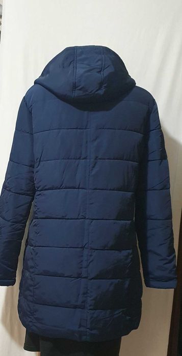 Geaca matlasata  bleumarin