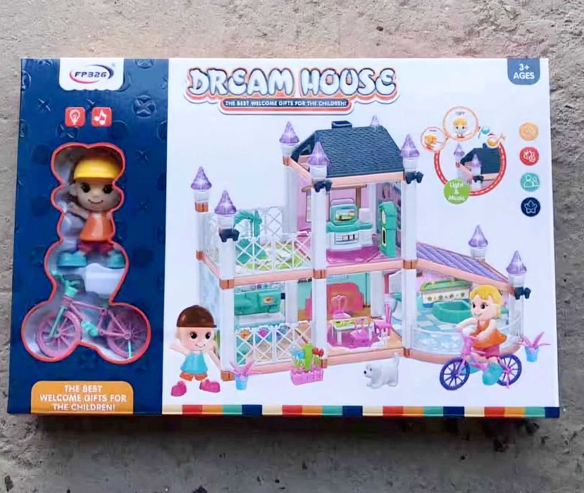 Къща за кукли с аксесоари 120ч