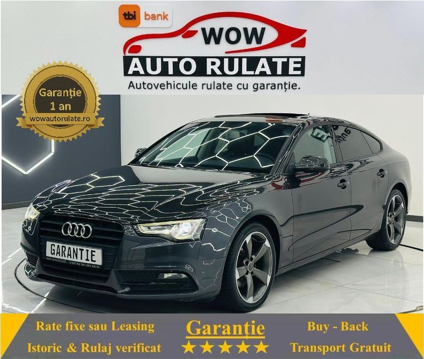 Audi A5 Sportback 2012 2.0D E5 Garantie 12 Luni Rate Avans 0 Doar Cu Buletinul