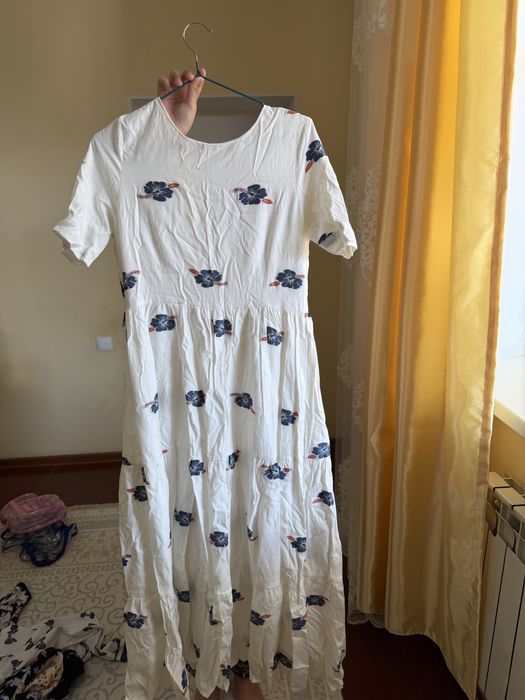 летнее длинное платье