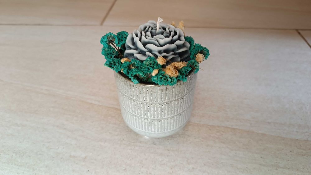 Декоративен свещник лице поставка за свещ чаена