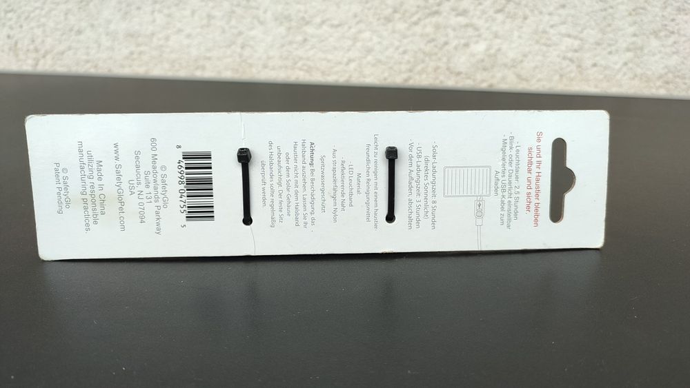 Zgarda Iluminata Cu LED Albastra Reglabila 3 Moduri Iluminare