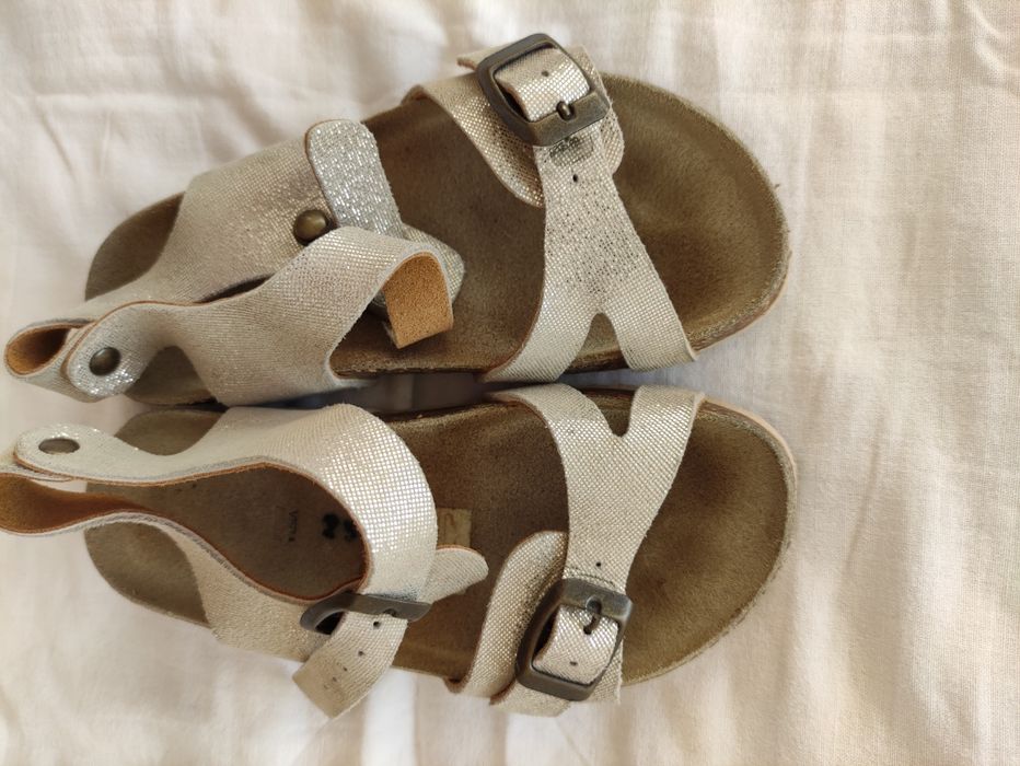 Нови детски обувки и сандали, от естествена кожа, 25 номер