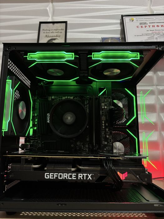 Геймърски компютър Ryzen 5600G/RTX3060Ti/16 Ram/512 ssd/600W Bronze