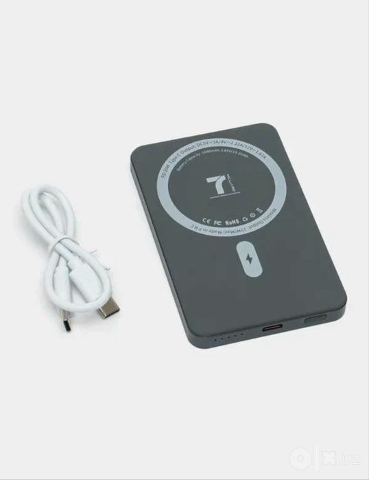 Yupqa poverbank MagSafe 15W, kabel 20/22.5W 5000/10000mAh grey/titan