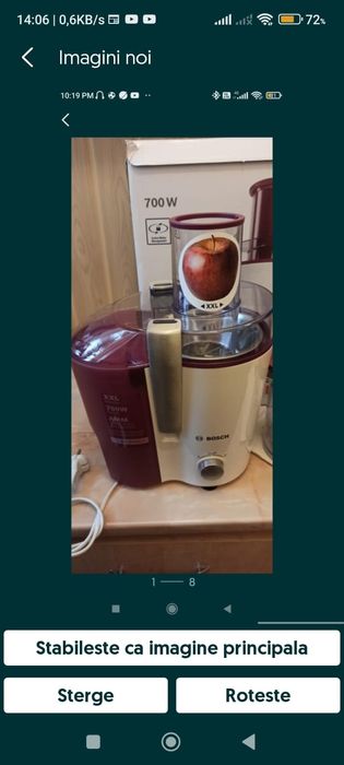 Storcaltor fructe și legume Bosch , blender Braun și Philips
