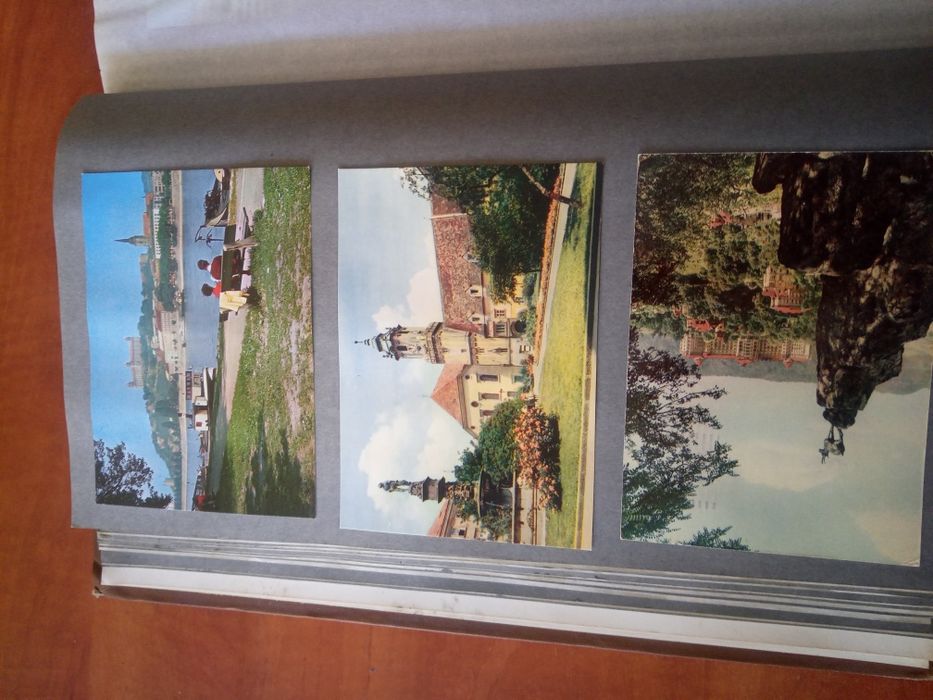 АЛБУМ със Стари Картички и Снимки 148 бр. Големи и 34 бр. Малки