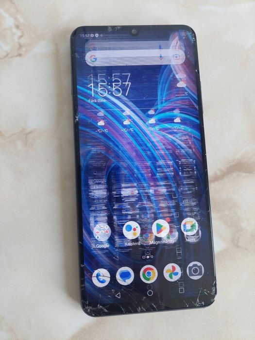 Vând ZTE Blade A72s [cu ecranul avariat] dar [perfect funcțional] //poze reale