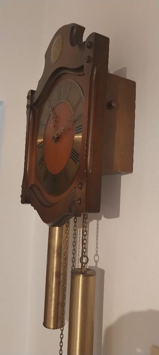 Ceas de perete cu pendul și greutăți Junghans