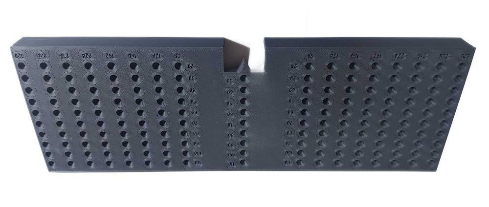 Sablon mobila plastic pentru manere v.7 96 - 320mm 10 distante 10-110