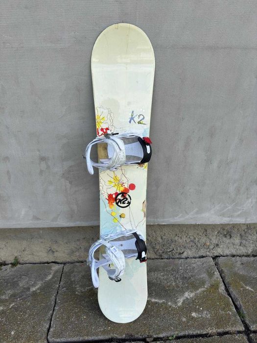 Placa snowboard K2 Luna 154cm +legaturi Raiden