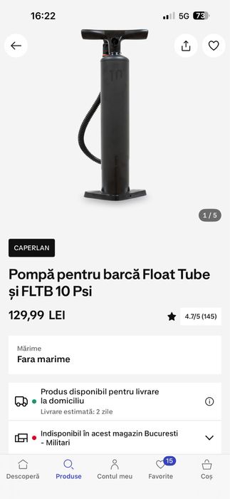 Vand float tube caperlan cu foarte multe accesorii