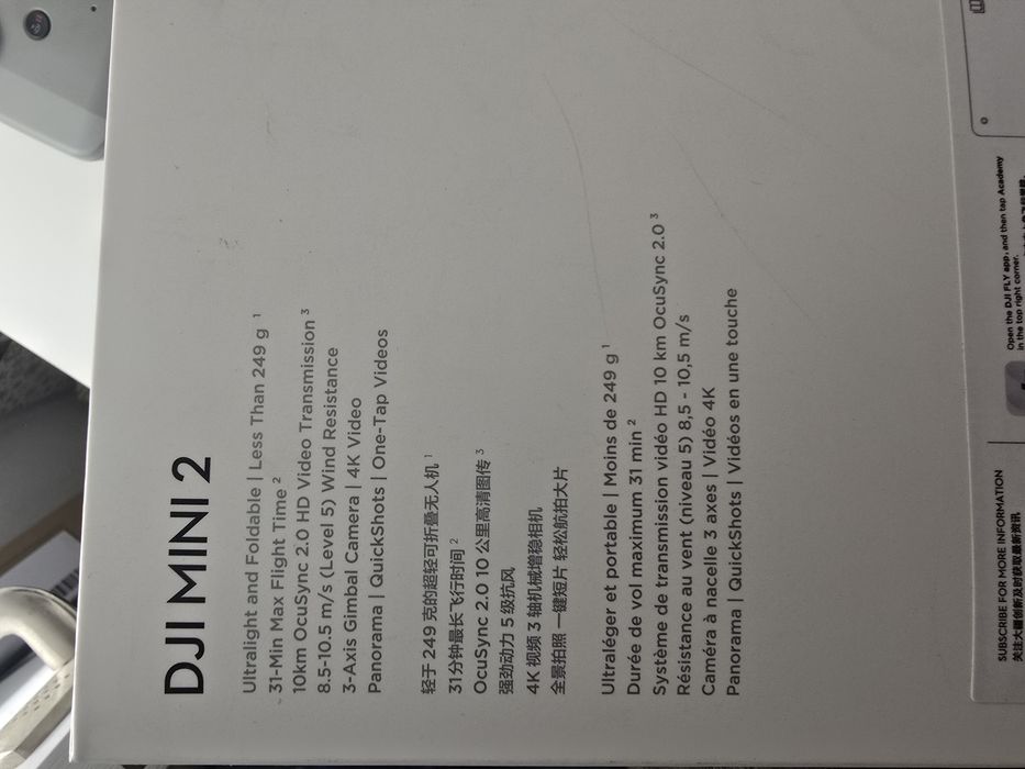 Drona Dji Mini 2 fly more combo filmare 4k -249g