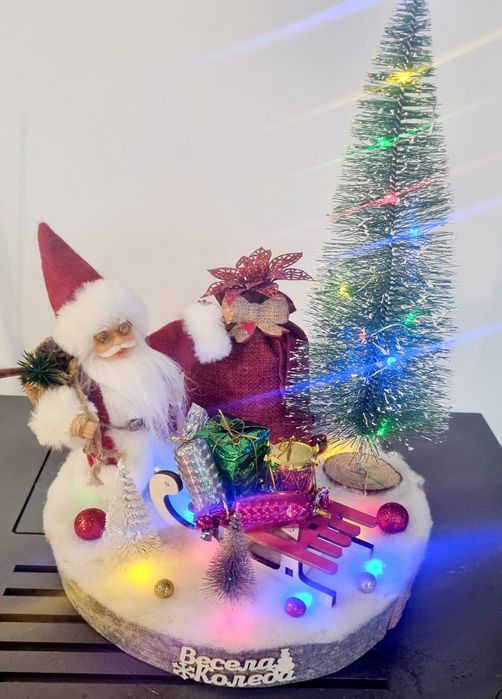 Коледни декорации с лед лампички