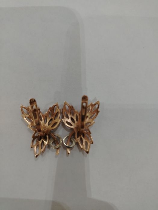 Кленовый лист, серьги СССР 583