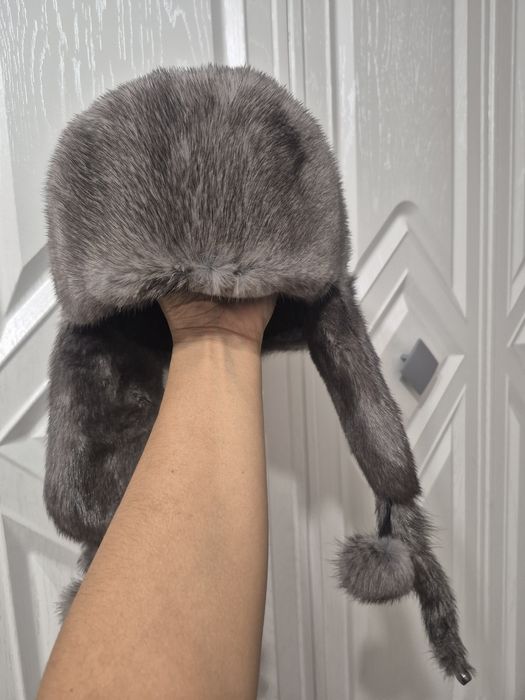 Ушанка норковая шапка